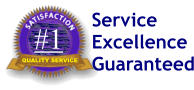 #1 QUALITY SERVICE Service Excellence Guaranteed